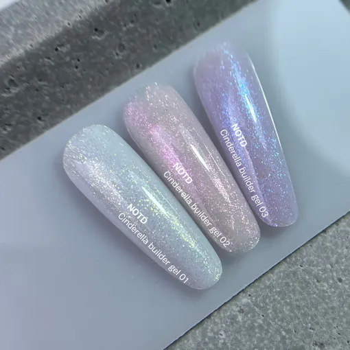 Гель будівельний з перлинним переливом, 15 мл №03 Фіолетовий Cinderella Builder Gel NAILSOFTHEDAY 
