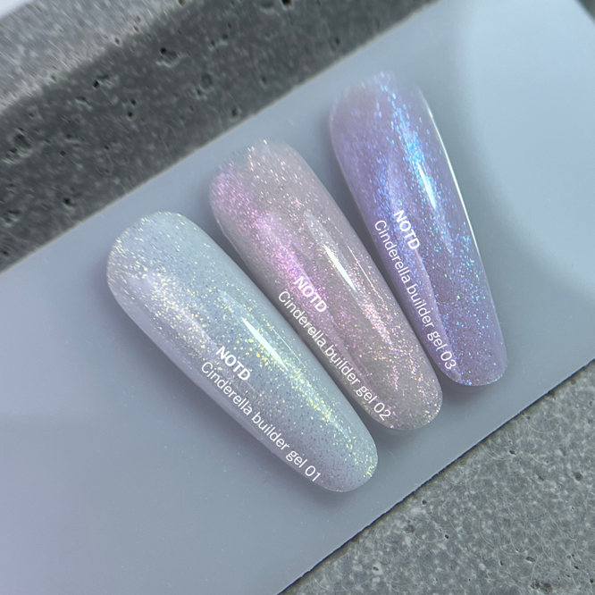 Гель будівельний з перлинним переливом, 15 мл №01 Молочний Cinderella Builder Gel NAILSOFTHEDAY 