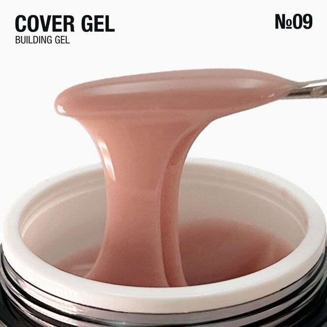 Гель для нарощування з помпою №09, 30g Cover Building Gel  ADORE