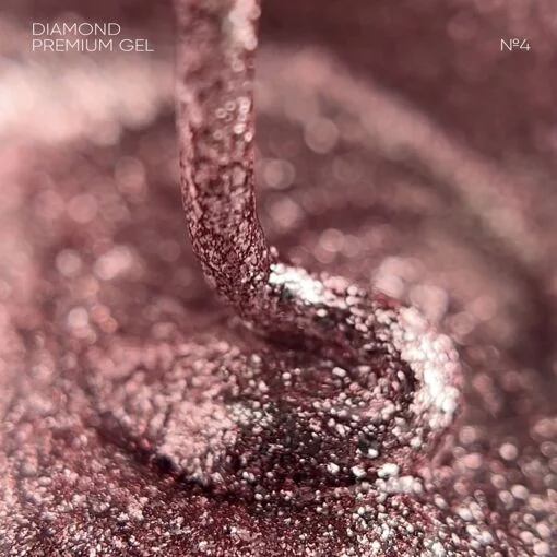 Гель-лак з металевою поталлю, 5 мл №04 Diamond Premium gel – gel polish NAILSOFTHEDAY 