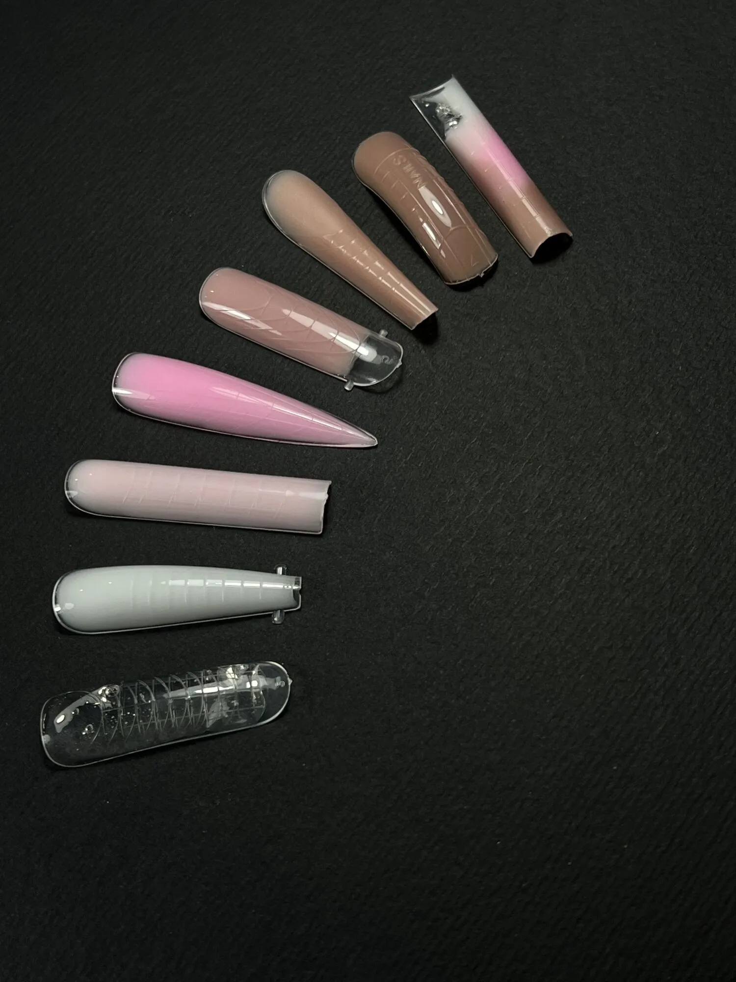 Верхні форми, 120 шт Type-3, Форма: Стилет/мигдаль Dual Form Stiletto NAILSOFTHEDAY