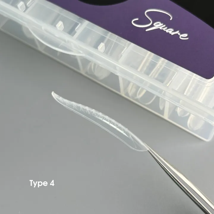Верхні форми, 120 шт Type-4, Форма: Скво квадрат Dual Form Square NAILSOFTHEDAY