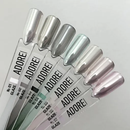Втирка - глазу для нігтів, 0,5 г №01 Glaze Powder ADORE