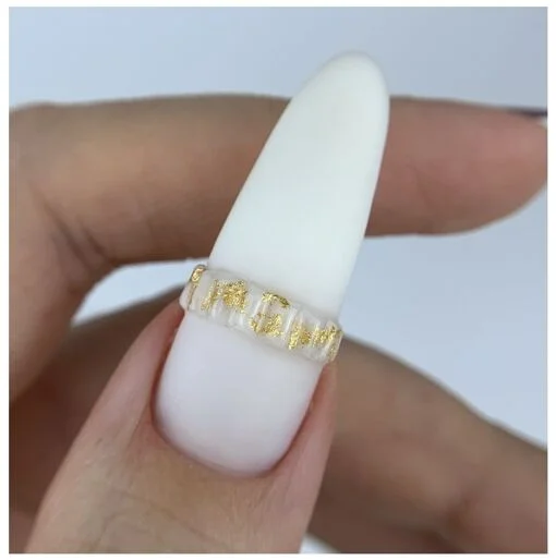 Гель-жуйка для створення об`ємних дизайнів, 15 г Love is...  White NAILSOFTHEDAY 