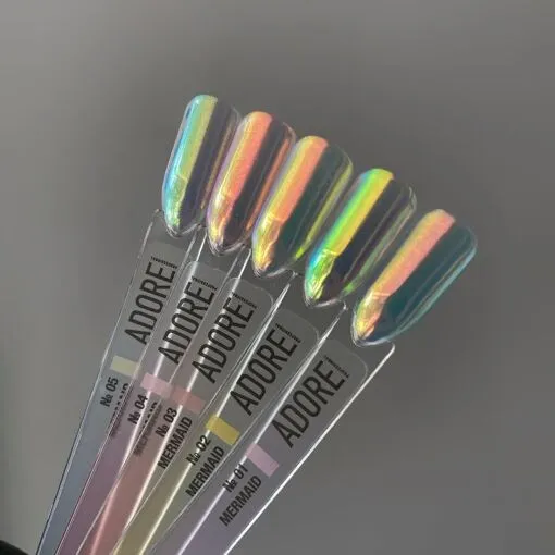 Втирка-Хамелеон для нігтів, 0,5г №02 Mermaid Powder ADORE