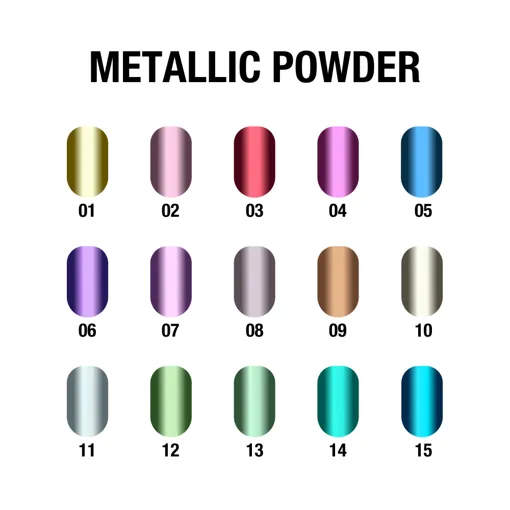 Металева хромована втирка, 0,5 г №06 Metallic Powder ADORE