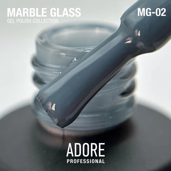 Гель-лак вітражний, 8 мл № MG-02 Marble Glass Gel Polish ADORE