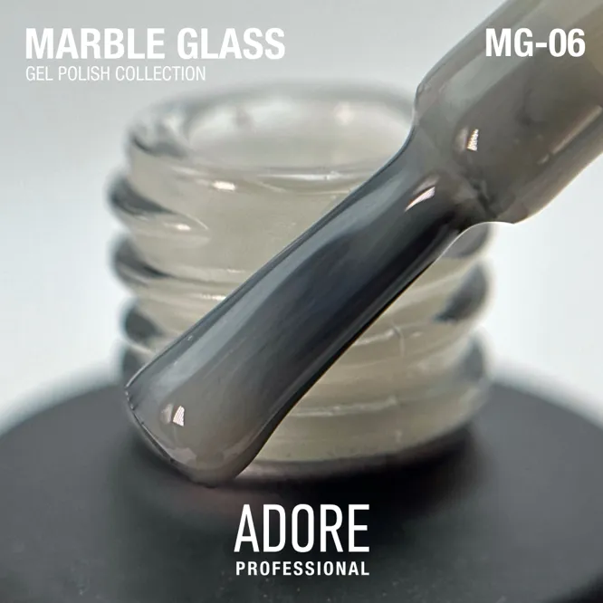 Гель-лак вітражний, 8 мл № MG-06 Marble Glass Gel Polish ADORE