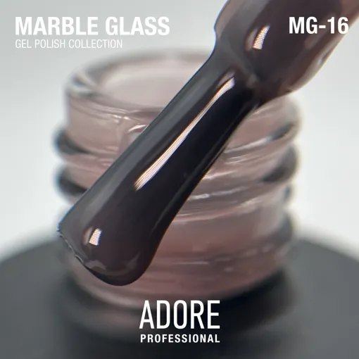 Гель-лак вітражний, 8 мл № MG-16 Marble Glass Gel Polish ADORE