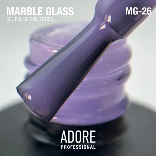 Гель-лак вітражний, 8 мл № MG-26 Marble Glass Gel Polish ADORE
