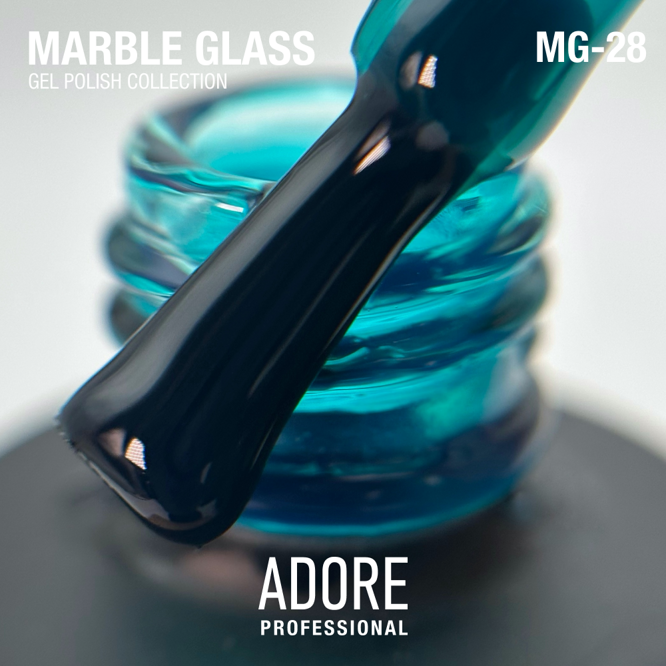 Гель-лак вітражний, 8 мл № MG-28 Marble Glass Gel Polish ADORE