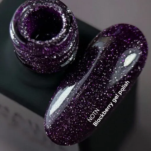 Гель-лак світловідбиваючий, 10 мл BLACKBERRY Night Gel Polish NAILSOFTHEDAY 