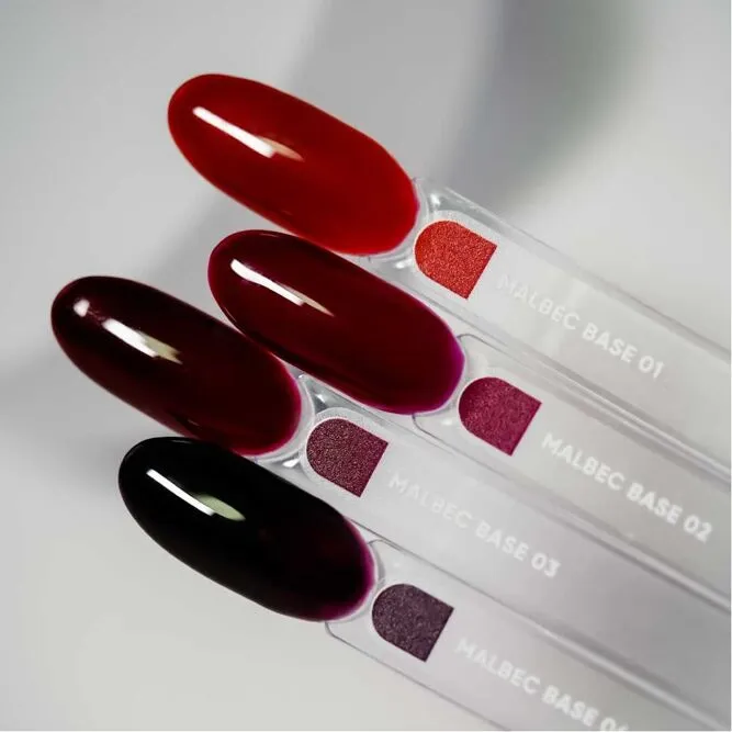 База для нігтів вітражна, 10 мл №03 Malbec Base NAILSOFTHEDAY 