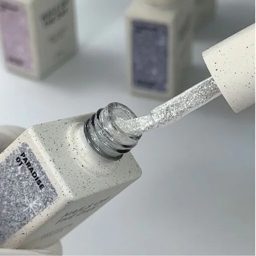 Гель-лак з яскравими блискітками, 10 мл №01 PARADISE Gel polish NAILSOFTHEDAY 