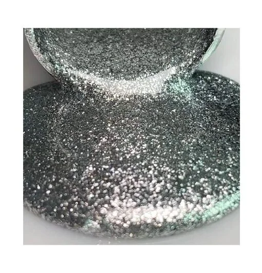 Гель-лак зі щільною металевою поталью для нігтів, 12 мл №01 Platinum gel – gel polish NAILSOFTHENIGHT 