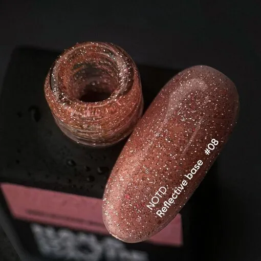 База камуфлююча, світловідбиваюча з шимером, 10 мл №08 Reflective Base NAILSOFTHENIGHT