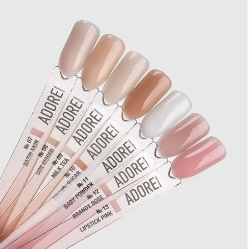 Гель для нарощування нігтв - наповнювач для помпи, 60 г  №10 &quot;Brown sugar One Drop Gel ADORE