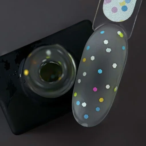 Топ матовий з конфеті, без липкого шару та без UV-фільтрів, 10 мл  Party Top Matte NAILSOFTHEDAY