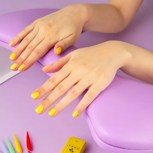 Підлокітник для манікюру анатомічний, колір: Фіолетовий Purple Anatomical Armrest of Manicure DNKa