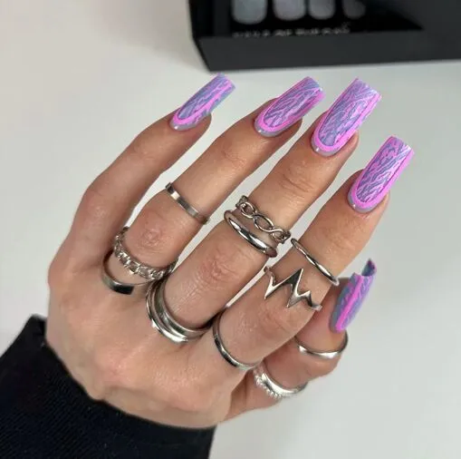 Силіконові об`ємні молди для верхніх форм, 12 шт Спрагла земля Wild Safari Dusty Terra, silicone form NAILSOFTHEDAY  