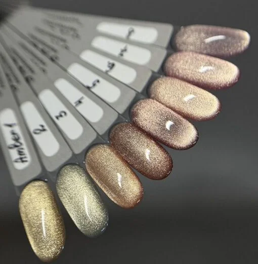 Гель-лак котяче око, 10 мл №08 Amber Cat Gel Polish SAGA Professional