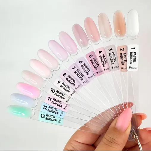 Гель для нарощування та укріплення нігтів, 15 мл №08 Pastel Builder Gel SAGA Professional
