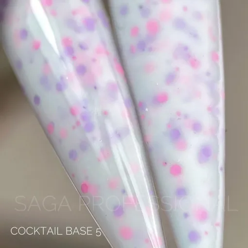 База з пластівцями-конфеті, 13 мл №05 Cocktail Base SAGA Professional