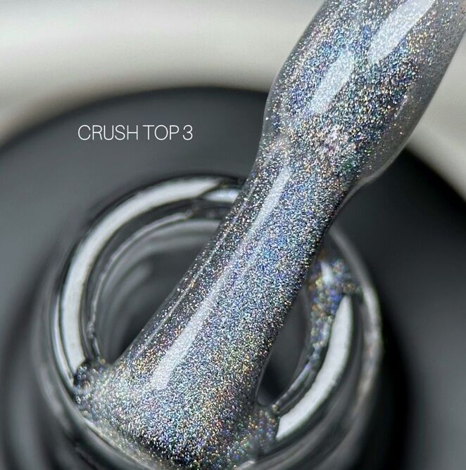 Топ голографічний з ефектом призми та котячого ока, 10 мл №03 Cruch Top SAGA Professional 