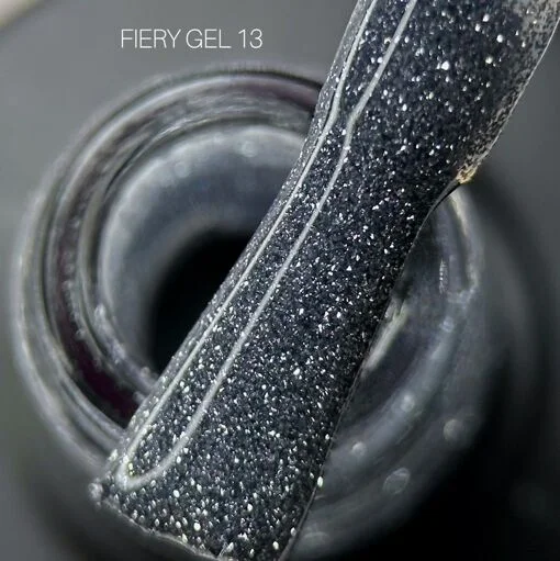 Гель-лак світловідбиваючий, 9 мл №13 Fiery Gel Polish SAGA Professional