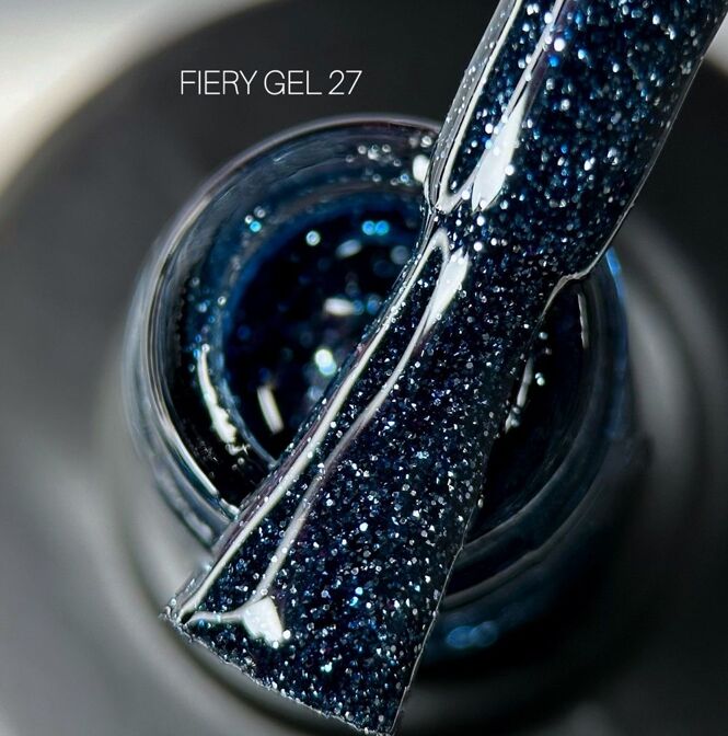 Гель-лак світловідбиваючий, 9 мл №27 Fiery Gel Polish SAGA Professional