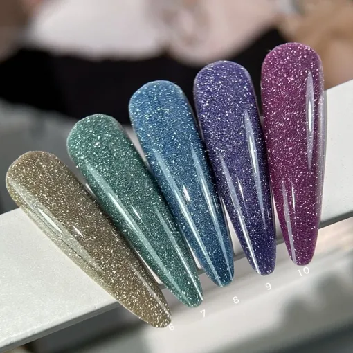 Гель-лак світловідбиваючий, 9 мл №08 Fiery Gel Polish SAGA Professional