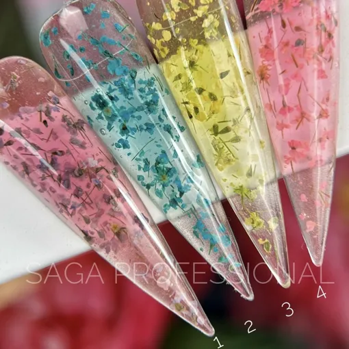 Гель із сухоцвітами, 5 мл №03 Flower Fairy Gel SAGA Professional