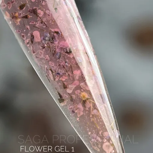 Гель із сухоцвітами, 5 мл №01 Flower Fairy Gel SAGA Professional