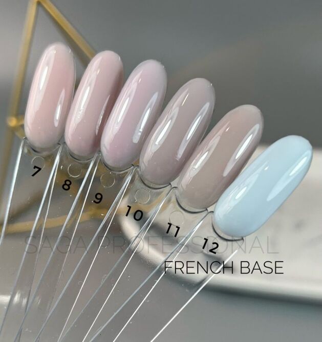 База камуфлююча, 15 мл №12 French Base SAGA Professional