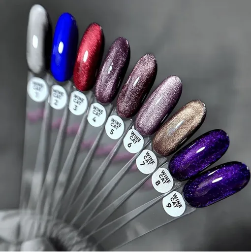 Гель-лак кошаче око, 10 мл №05 Wine Cat Gel Polish SAGA Professional