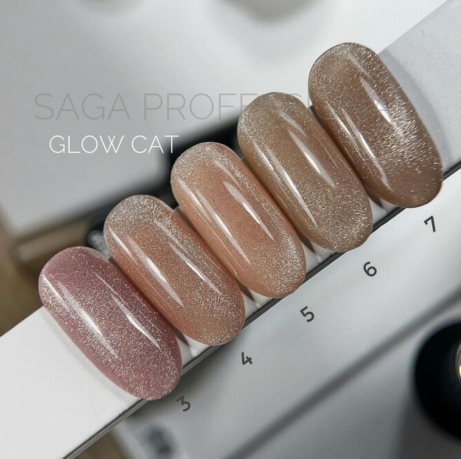 Гель-лак котяче око, 9 мл №04 Glow Cat Gel Polish SAGA Professional