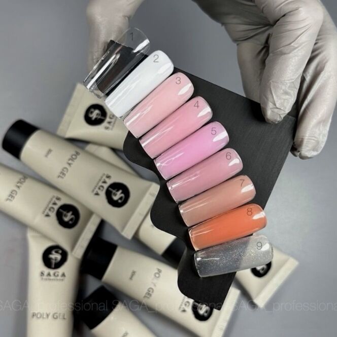 Полігель для нігтів, 30 мл №08 Poly Gel NEW SAGA Professional
