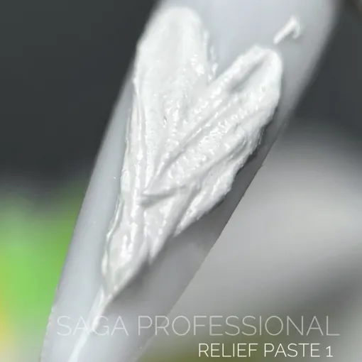 Паста рельєфна, 5 мл  №01 Колір: білий Relief paste SAGA Professional