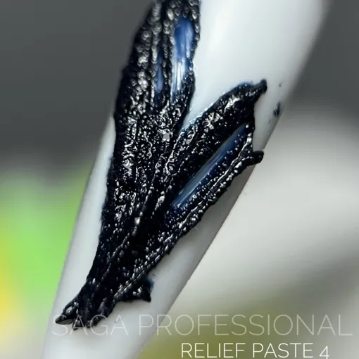 Паста рельєфна, 5 мл  №04 Колір: синій Relief paste SAGA Professional
