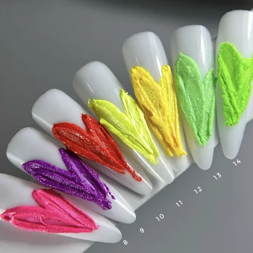 Паста рельєфна, 5 мл  №09 Колір: фіолетовий неон Relief paste SAGA Professional