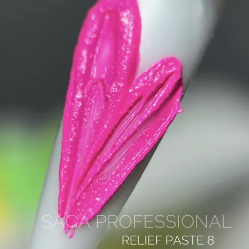 Паста рельєфна, 5 мл  №08 Колір: рожевий барбі Relief paste SAGA Professional