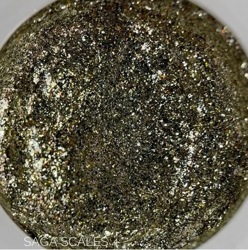 Гель паста рельєфна з блискітками, 5 мл №04 Колір: золотий Scasles paste SAGA Professional