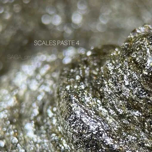 Гель паста рельєфна з блискітками, 5 мл №04 Колір: золотий Scasles paste SAGA Professional