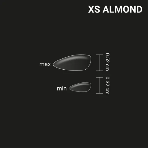 ADORE SPLETNICA Funky Gel Nail Tips 240pcs &quot;XS ALMOND&quot;  Гелеві тіпси XS Мигдаль