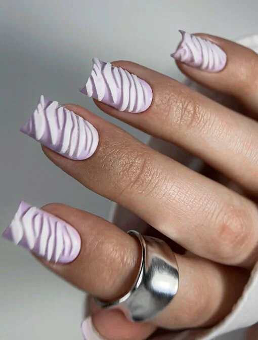 Силіконові об`ємні молди для верхніх форм, 12 шт Зебра Wild Safari Zebra, silicone form NAILSOFTHEDAY  